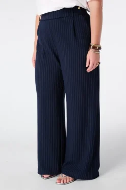 Pantalon met krijtstreep