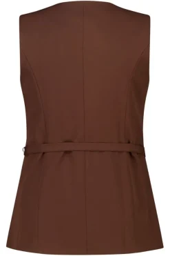 Peplum gilet met ceintuur