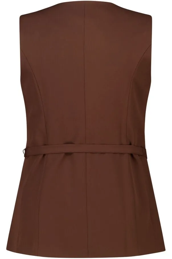 Peplum gilet met ceintuur