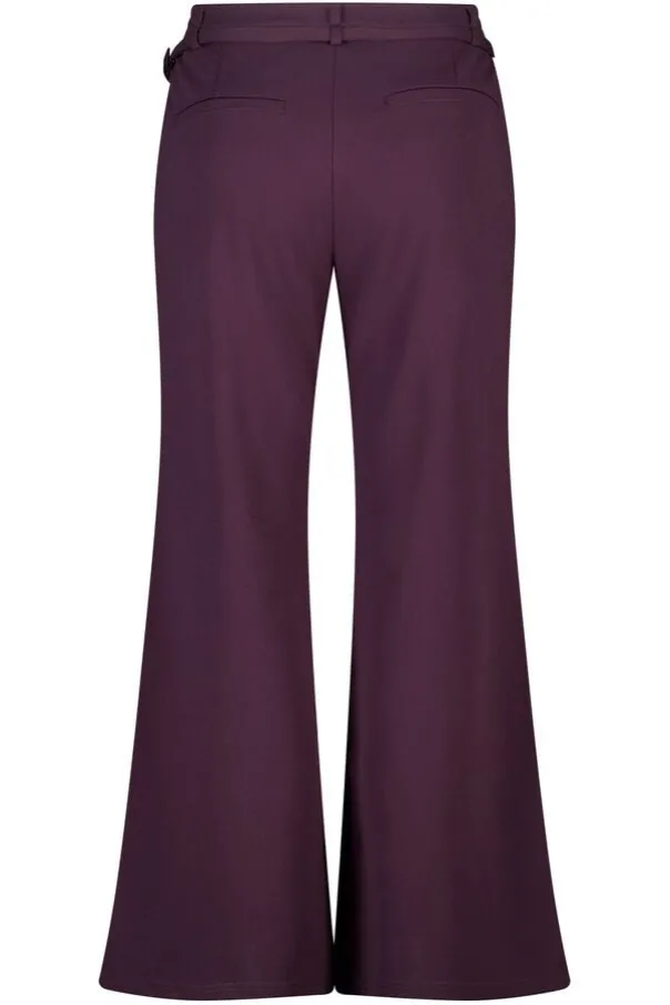 Rechte pantalon met ceintuur