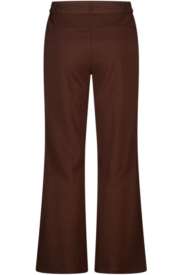 Rechte pantalon met ceintuur