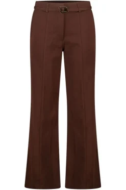 Rechte pantalon met ceintuur