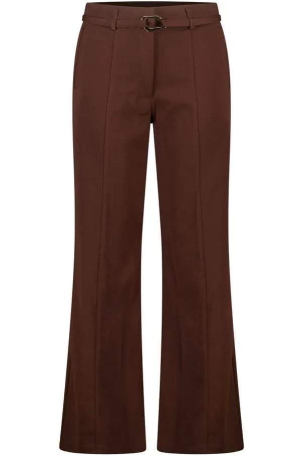 Rechte pantalon met ceintuur