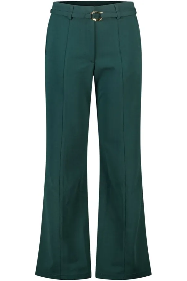 Rechte pantalon met ceintuur