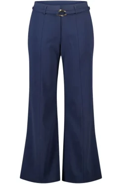 Rechte pantalon met ceintuur