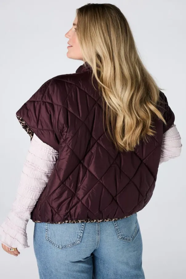 Reversible gewatteerde bodywarmer