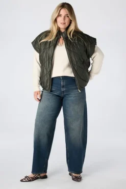 Reversible gewatteerde bodywarmer