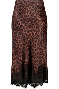 Satijen midi rok
