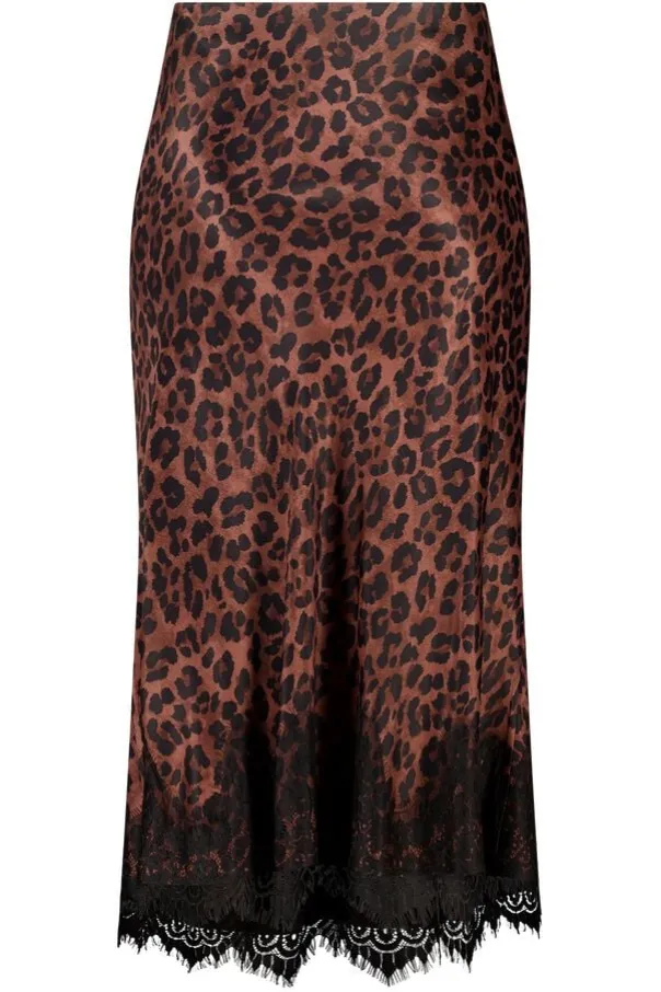 Satijen midi rok