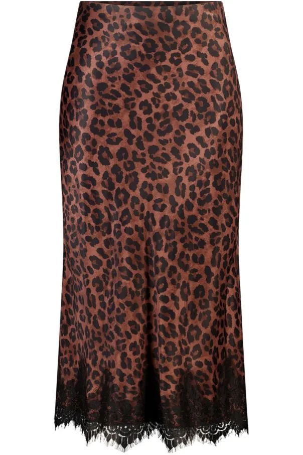 Satijen midi rok
