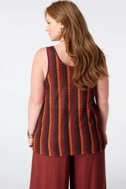 Singlet met zigzag print