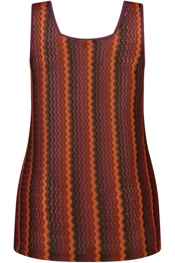 Singlet met zigzag print