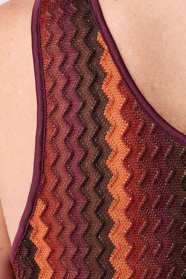 Singlet met zigzag print