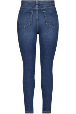 Skinny leg high waist jeans CHERRY