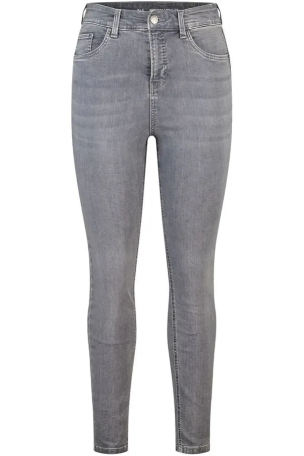 Skinny leg high waist jeans CHERRY