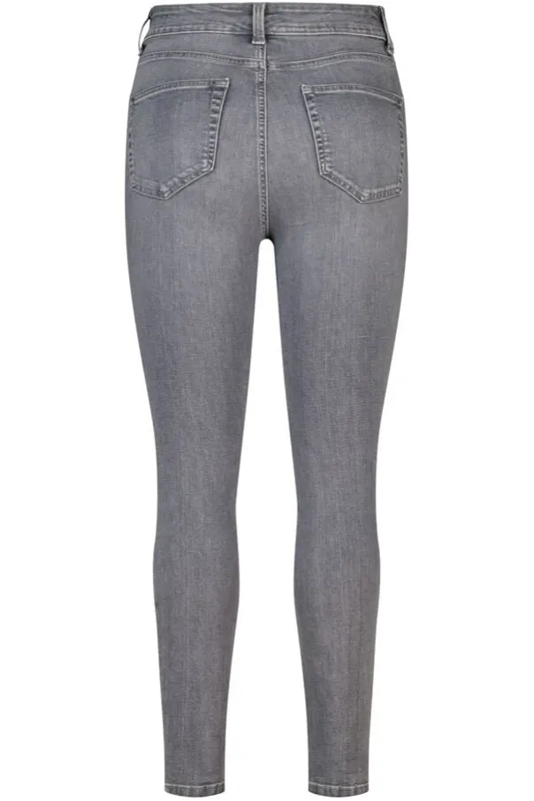 Skinny leg high waist jeans CHERRY