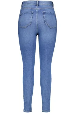 Skinny leg high waist jeans CHERRY