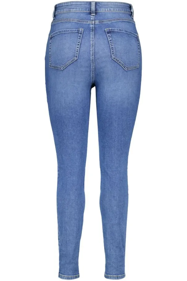 Skinny leg high waist jeans CHERRY