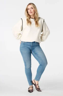 Slim leg jeans IRIS met stretch