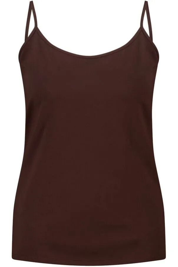 Spaghetti top met stretch
