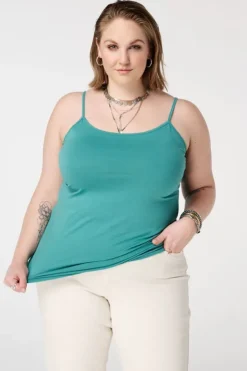 Spaghetti top met stretch