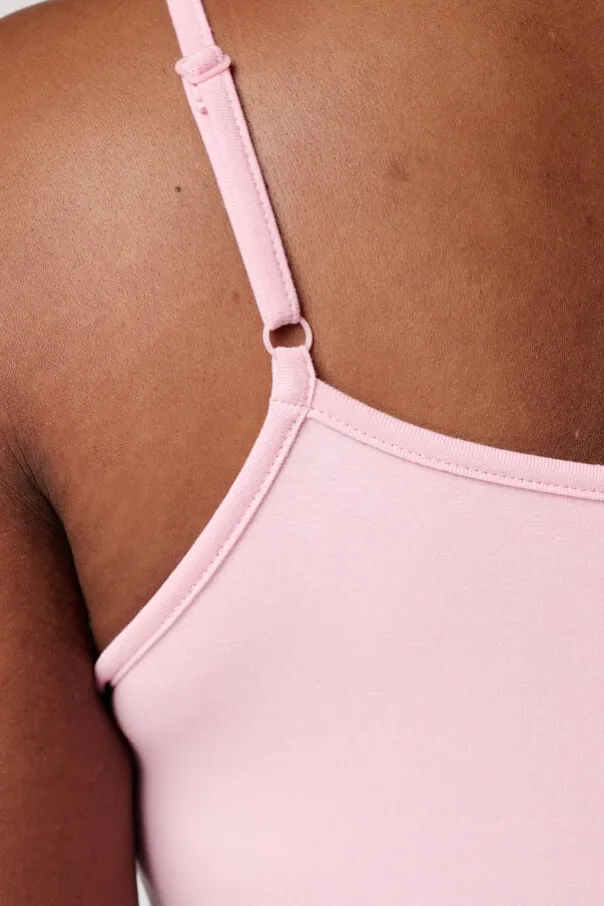 Spaghetti top met stretch