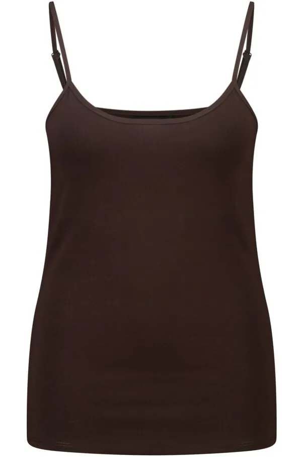 Spaghetti top met stretch