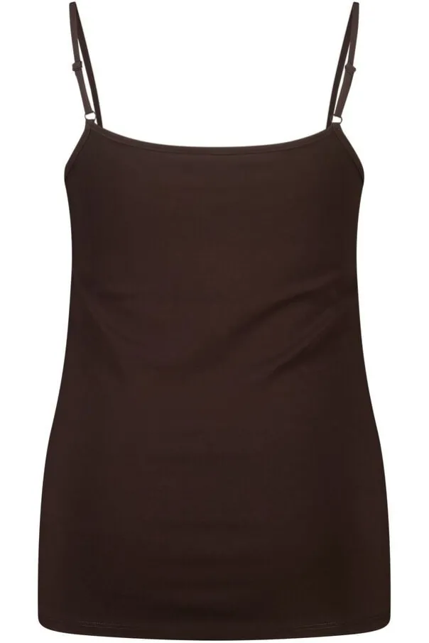 Spaghetti top met stretch
