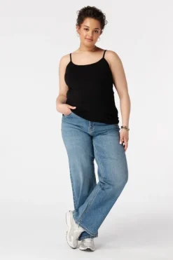 Spaghetti top met stretch