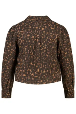 Spijkerjasje met animal print