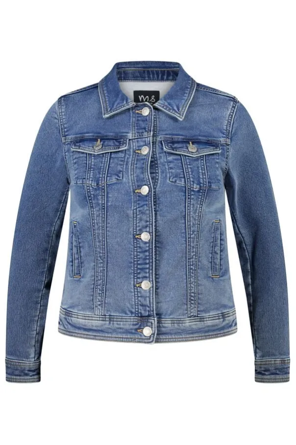 Spijkerjas met knoopsluiting
