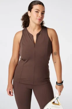 Sport singlet met ritssluiting