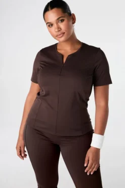 Sport top met rits