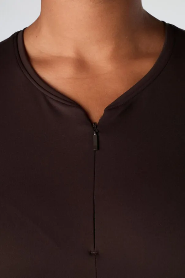 Sport top met rits