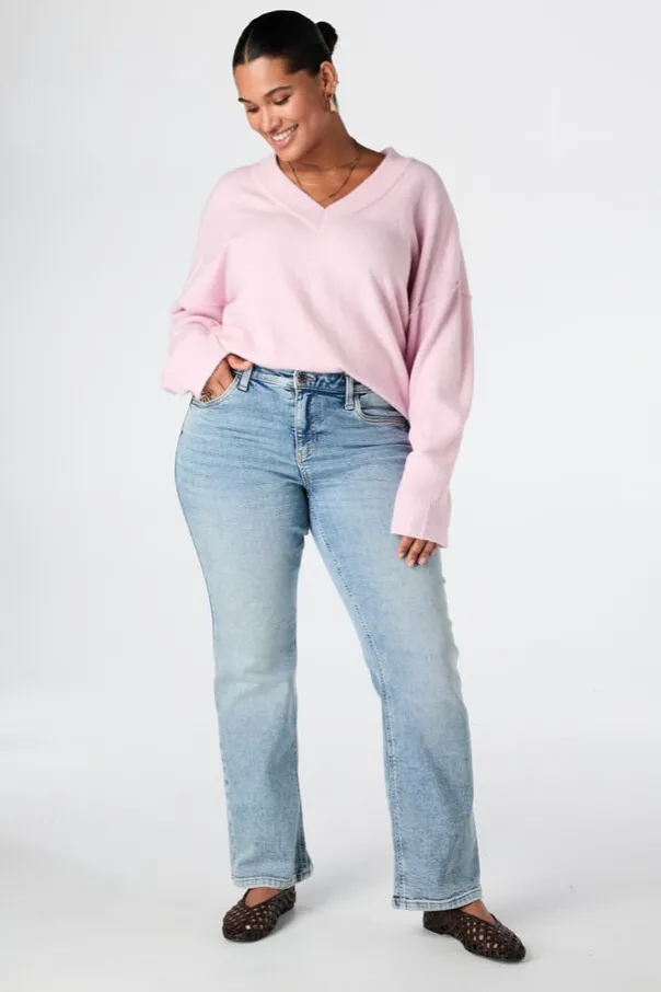 Straight leg jeans
