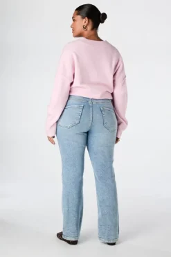 Straight leg jeans