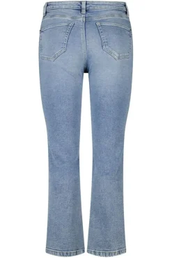 Straight leg jeans met mid waist