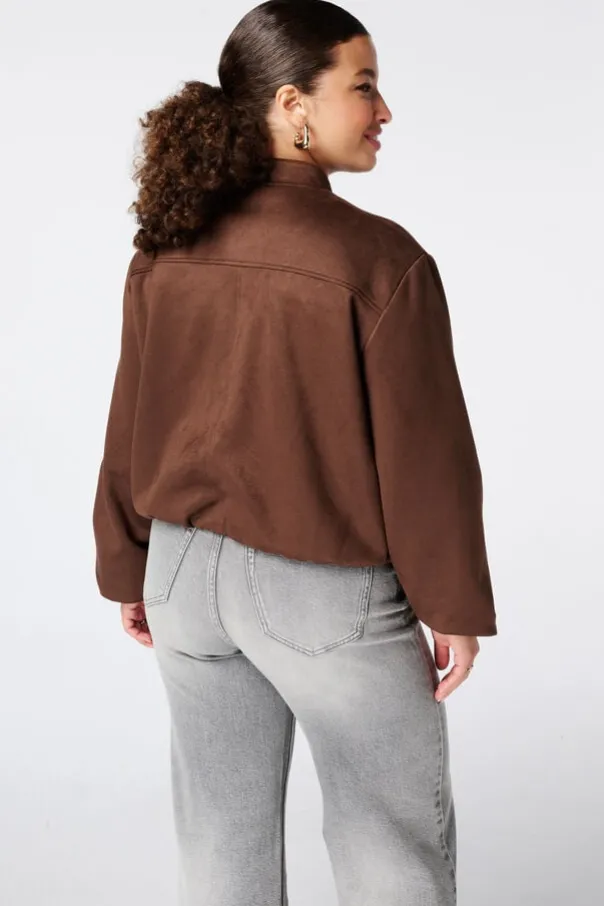 Suèdine bomber jasje