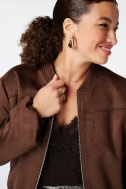 Suèdine bomber jasje
