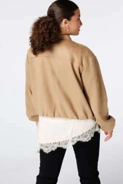Suèdine bomber jasje