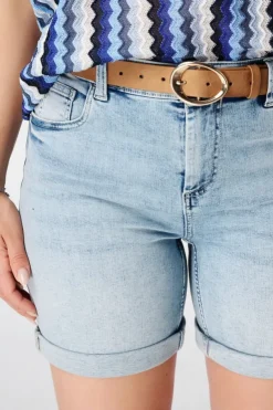 Suèdine riem met gesp
