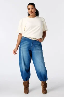 Sweater met korte pofmouwen