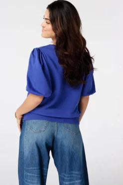 Sweater met korte pofmouwen