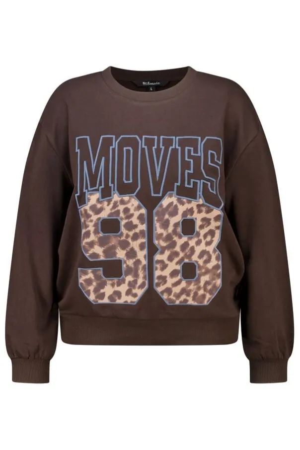 Sweater met sportieve print