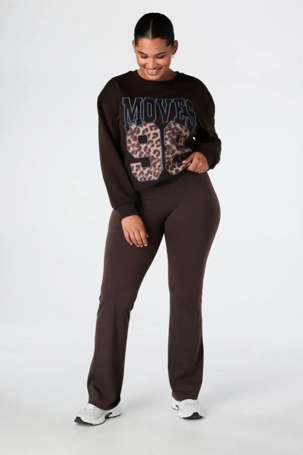 Sweater met sportieve print