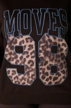 Sweater met sportieve print