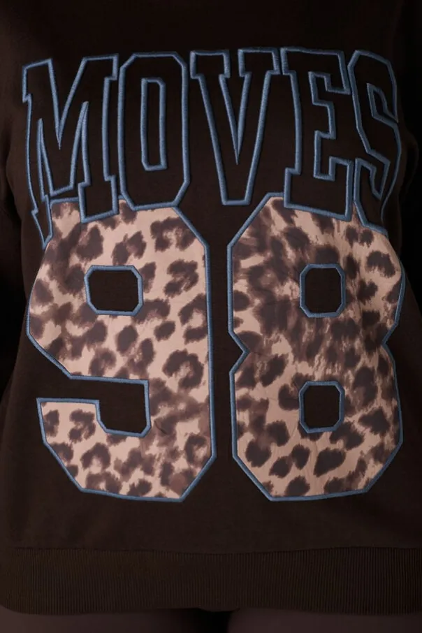 Sweater met sportieve print