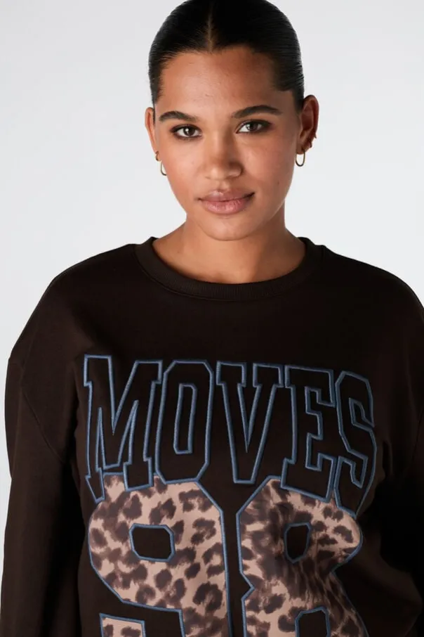 Sweater met sportieve print