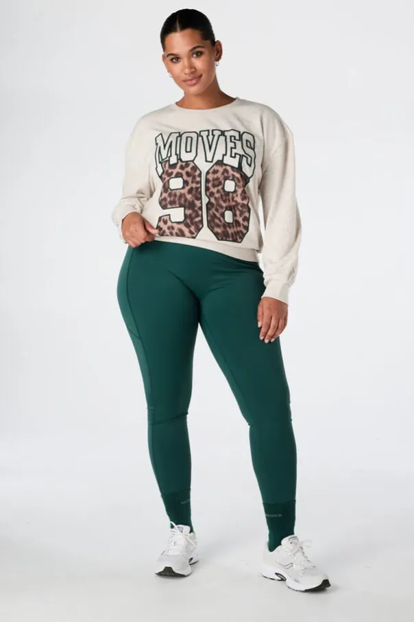 Sweater met sportieve print