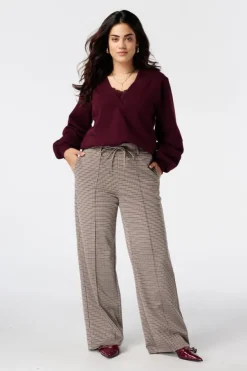 Sweater met v-hals